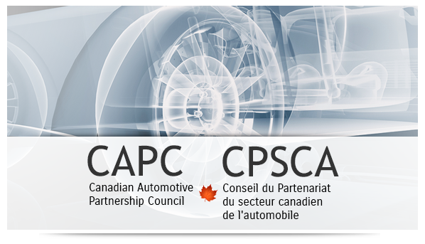 Welcome to the Canadian Automotive Partnership Council (CAPC) web site / Conseil du Partenariat 
du secteur canadien de l'automobile 